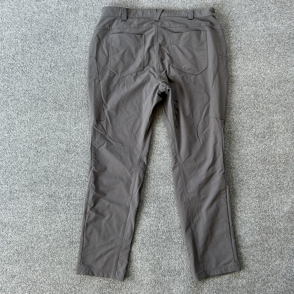 Duluth Trading Co Pants Womens 18x31 Gray Hiking Nylon Stretch Zip Pockets Trail - Picture 2 of 16